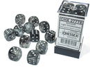 Chessex Borealis Light Smoke/Silver 16mm (12 d6 Dice)