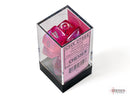 Chessex Borealis Pink/Silver Polyhedral Dice
