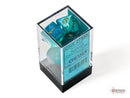 Chessex Borealis Teal/Gold Polyhedral Dice