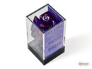 Chessex Borealis Royal Purple/Gold Polyhedral Dice