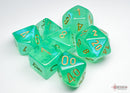 Chessex Borealis Light Green/Gold Polyhedral Dice