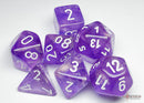 Chessex Borealis Purple/White Polyhedral Dice
