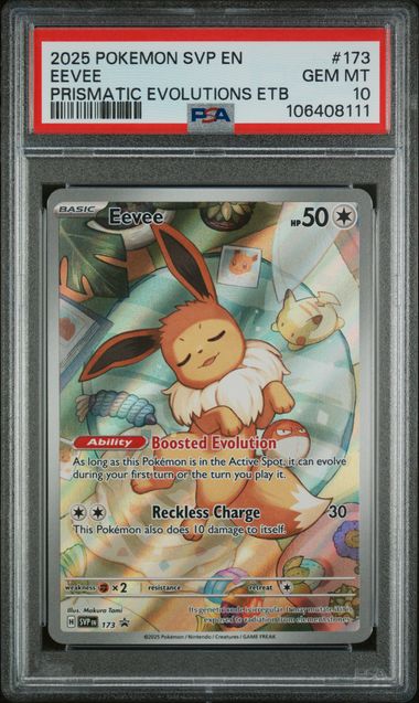 Eevee 173 Black Star Promo PSA 10 106408111