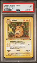Raichu 14/62 Fossil 1st Edition PSA 9 100545193