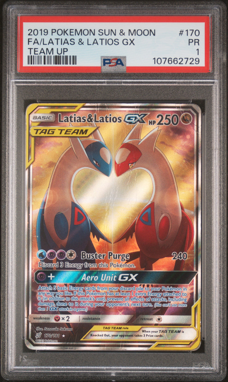 Latias & Latios GX 170/181 Team Up PSA 1 107662729