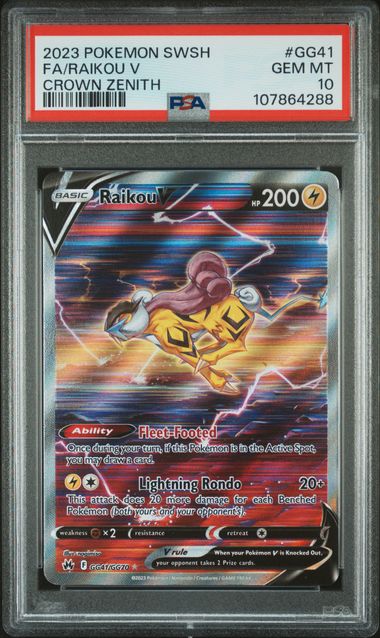Raikou V GG41/GG70 Crown Zenith PSA 10 107864288
