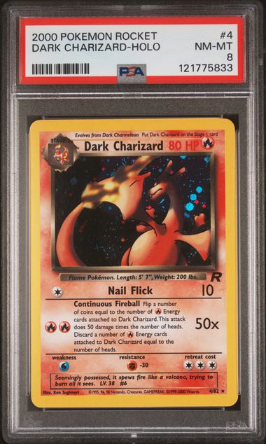 Dark Charizard - Holo 4/82 Team Rocket PSA 8 121775833