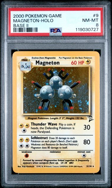 Magneton - Holo 9/130 Base Set 2 PSA 8 119030727