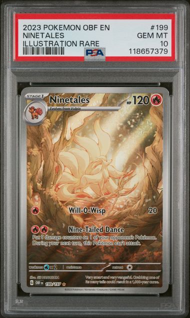 Ninetales 199/197 Obsidian Flames PSA 10 118657379