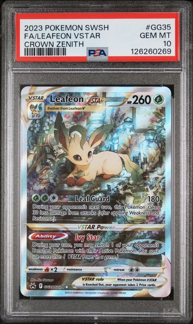 Leafeon VSTAR GG35/GG70 Crown Zenith PSA 10 126260269
