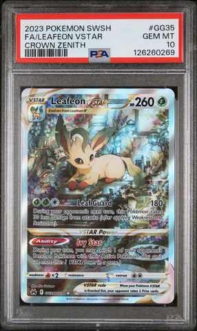 Leafeon VSTAR GG35/GG70 Crown Zenith PSA 10 126260269