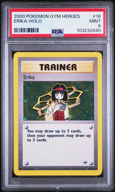 Erika 16/132 Gym Heroes PSA 9 103232640