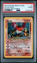 Ho-oh - Double Holo Error 7/64 Neo Revelation PSA 2 112959183
