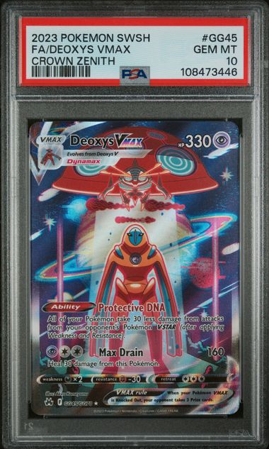 Deoxys VMAX GG45/GG70 Crown Zenith PSA 10 108473446
