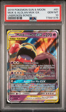 Muk & Alolan Muk 61/214 Unbroken Bonds PSA 10 77891376