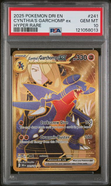 Cynthia's Garchomp ex 241/182 Destined Rivals PSA 10 121058013