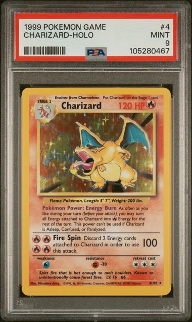 Charizard Base Set PSA 9 105280467