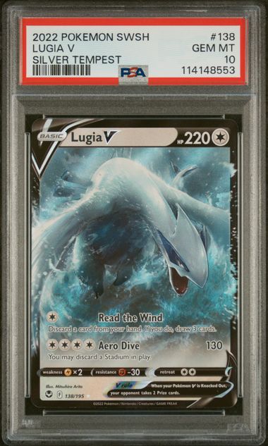 Lugia V 138/195 Silver Tempest PSA 10 114148553