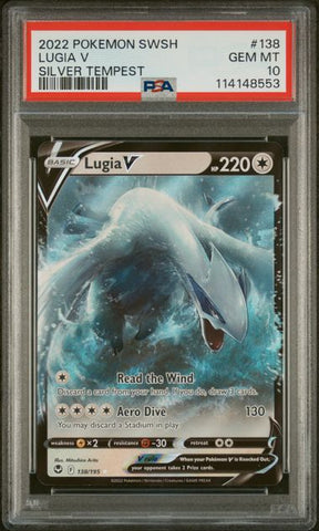 Lugia V 138/195 Silver Tempest PSA 10 114148553