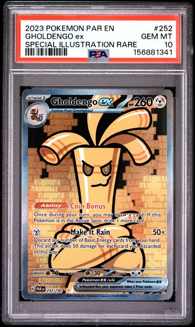 Gholdengo ex 252/182 Paradox Rift PSA 10 156881341