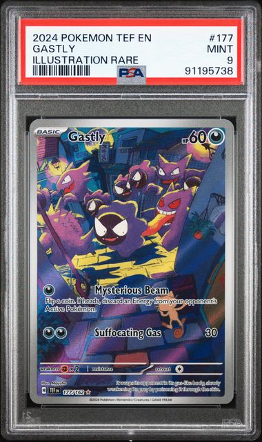 Gastly 177/162 Temporal Forces PSA 9 91195738