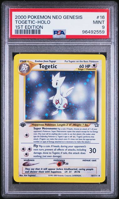 Togetic - Holo 16/111 Neo Genesis 1st Edition PSA 9 96492559
