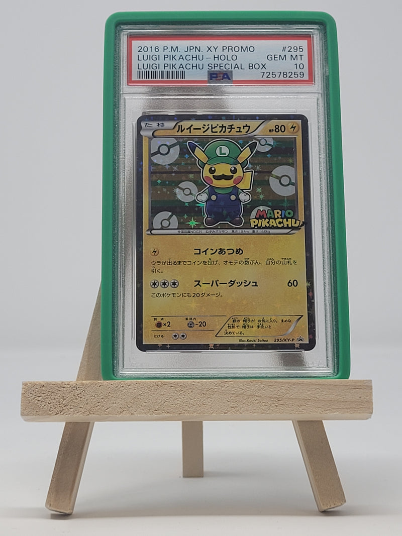 Luigi Pikachu Holo JPN XY Promo  PSA 10 72578259