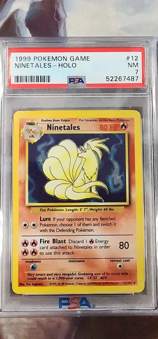 Ninetales 12/102 Base Set Unlimited PSA 7 52267487