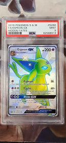 Espeon GX SV60/SV94 Sun & Moon: Hidden Fates PSA 9 62568913