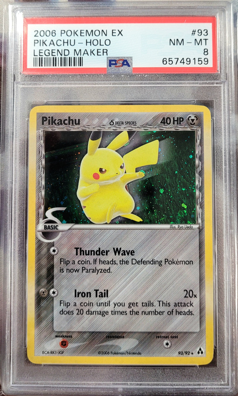 Pikachu 93/92 EX: Delta Species PSA 8 65749159