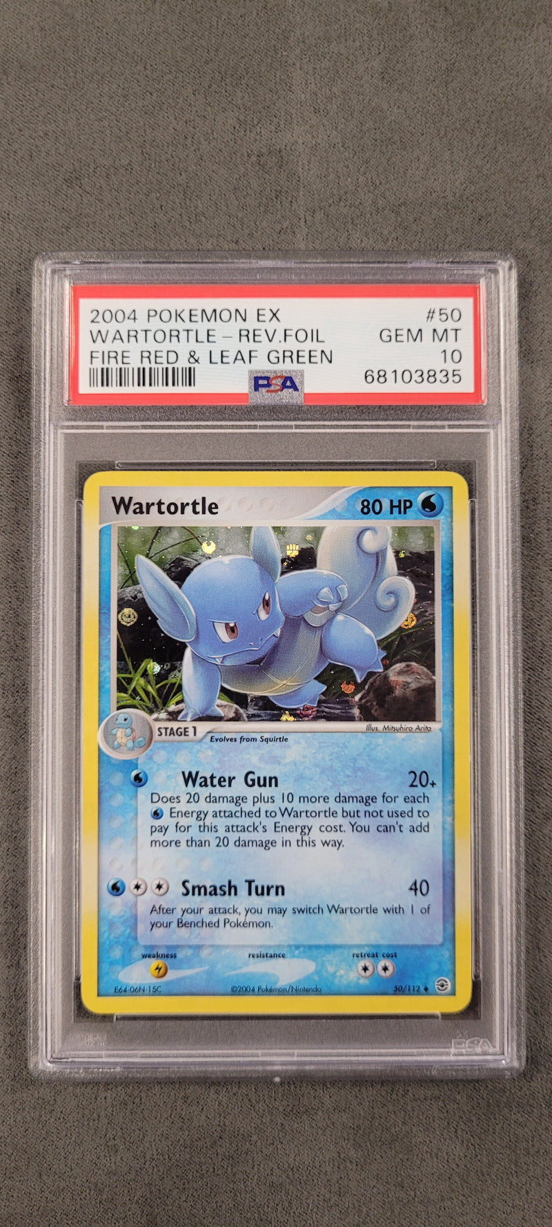 Wartortle 50/112 EX FireRed & LeafGreen PSA 10 68103835