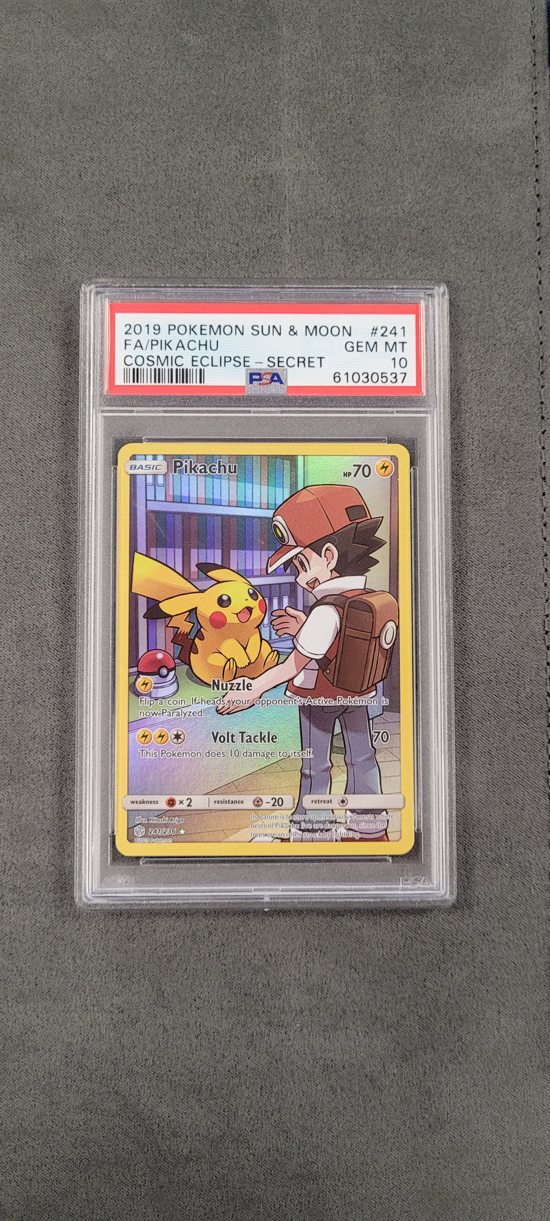 Pikachu 241/236 Cosmic Eclipse PSA 10 61030537