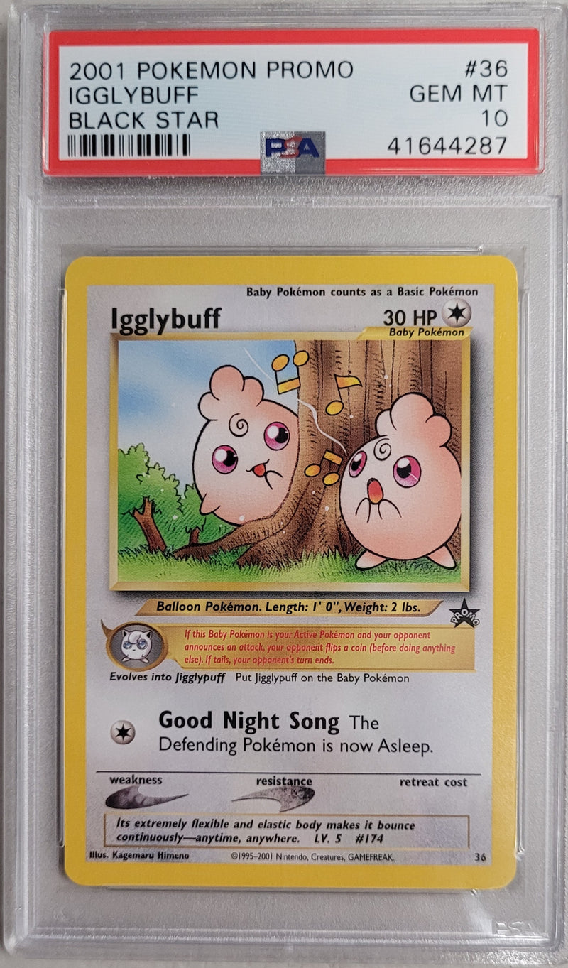 Igglybuff (36) Black Star Promo PSA 10 41644287
