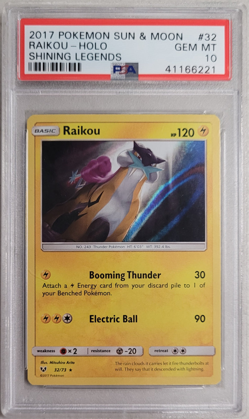 Raikou 32/73 Shining Legends PSA 10 41166221