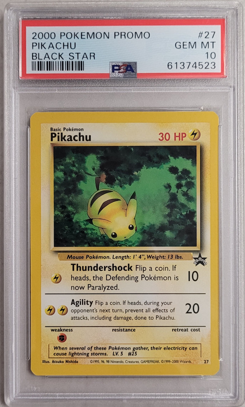 Pikachu (27) Black Star Promo PSA 10 61374523