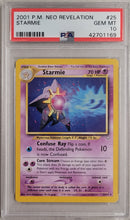 Starmie 25/64 Neo Revelation PSA 10 42701169