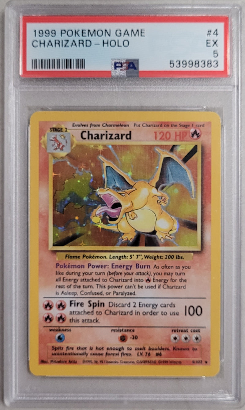 Charizard - Holo 4/102 Base Set PSA 5 53998383