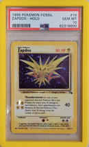 Zapdos - Holo 15/62 Fossil PSA 10 62316600