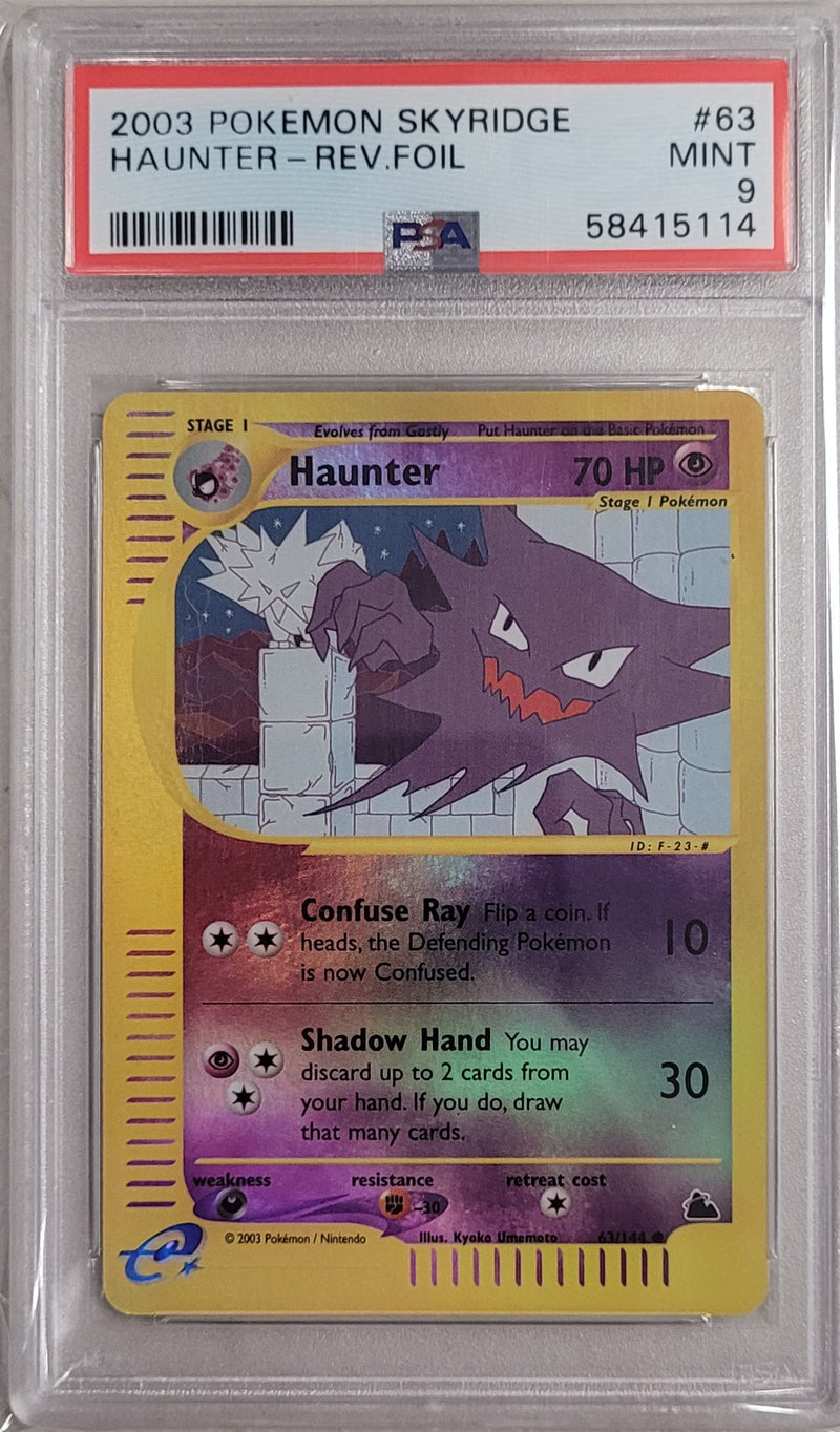 Haunter - Rev. Holo 63/144 Skyridge PSA 9 58415114