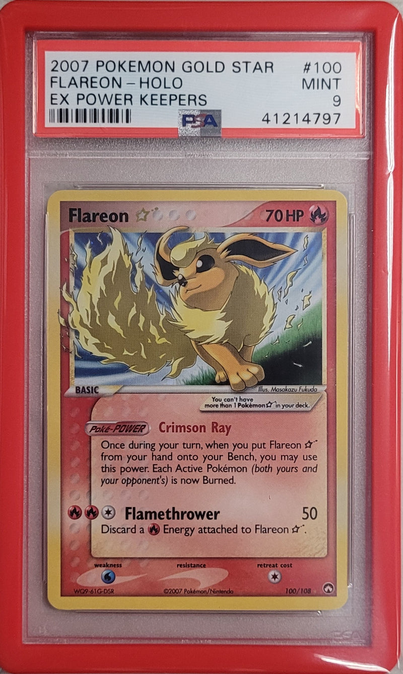 Flareon Gold Star 100/108 EX Power Keepers PSA 9 41214797