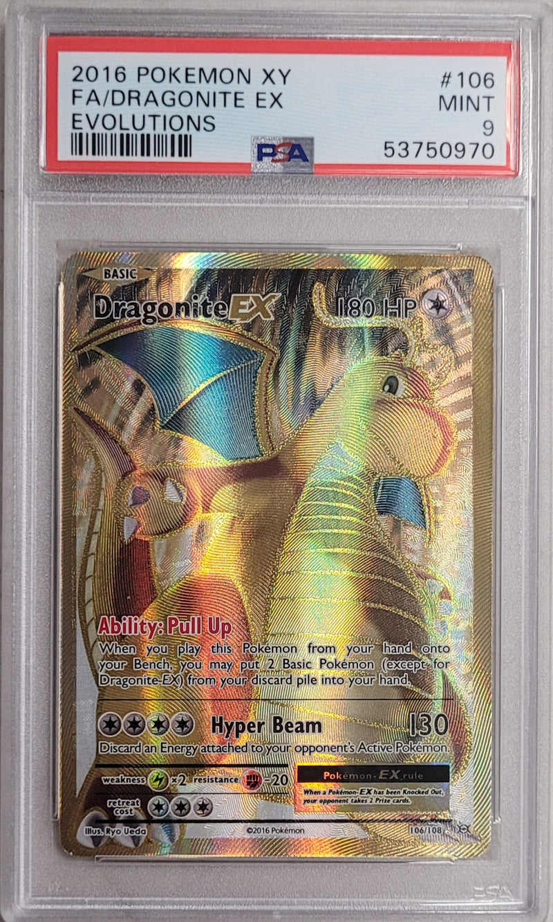 Dragonite EX 106/108 Evolutions PSA 9 53750970