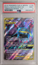 Muk & Alolan Muk 196/214 Unbroken Bonds PSA 9 68608562