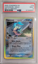 Vaporeon Delta Species 18/113 EX Delta Species PSA 9 57396665