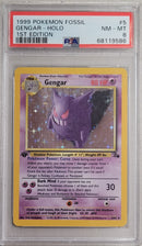 Gengar - Holo 5/62 Fossil 1st Edition PSA 8 68119586