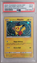 Special Delivery Pikachu SWSH074 Pokemon Center Canada Promo PSA 9 53279824