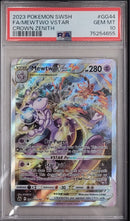 Mewtwo VSTAR GG44/GG70 Crown Zenith PSA 10 75254655