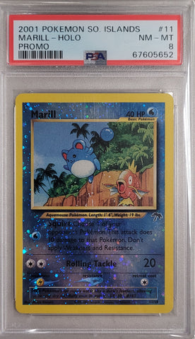 Marill - Holo 11/18 Southern Islands PSA 8 67605652