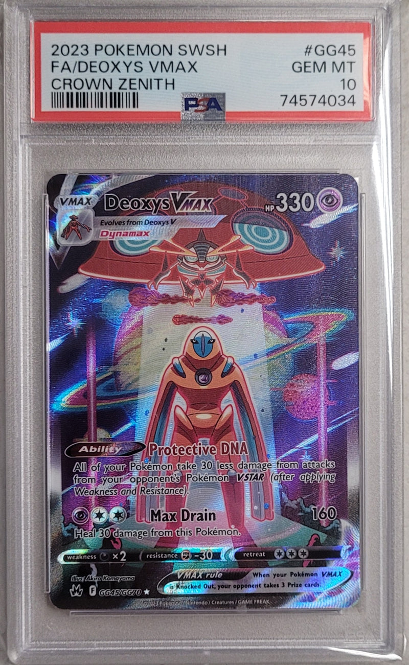 Deoxys VMAX GG45/GG70 Crown Zenith PSA 10 74574034