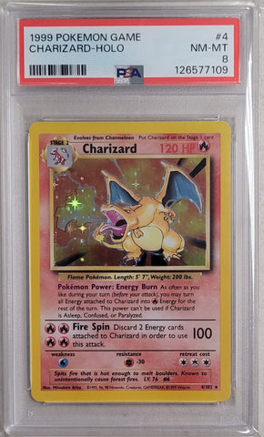 Charizard - Holo 4/102 Base Set PSA 8 126577109