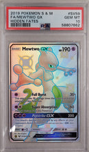 Mewtwo GX SV59/SV94 Hidden Fates PSA 10 58807662